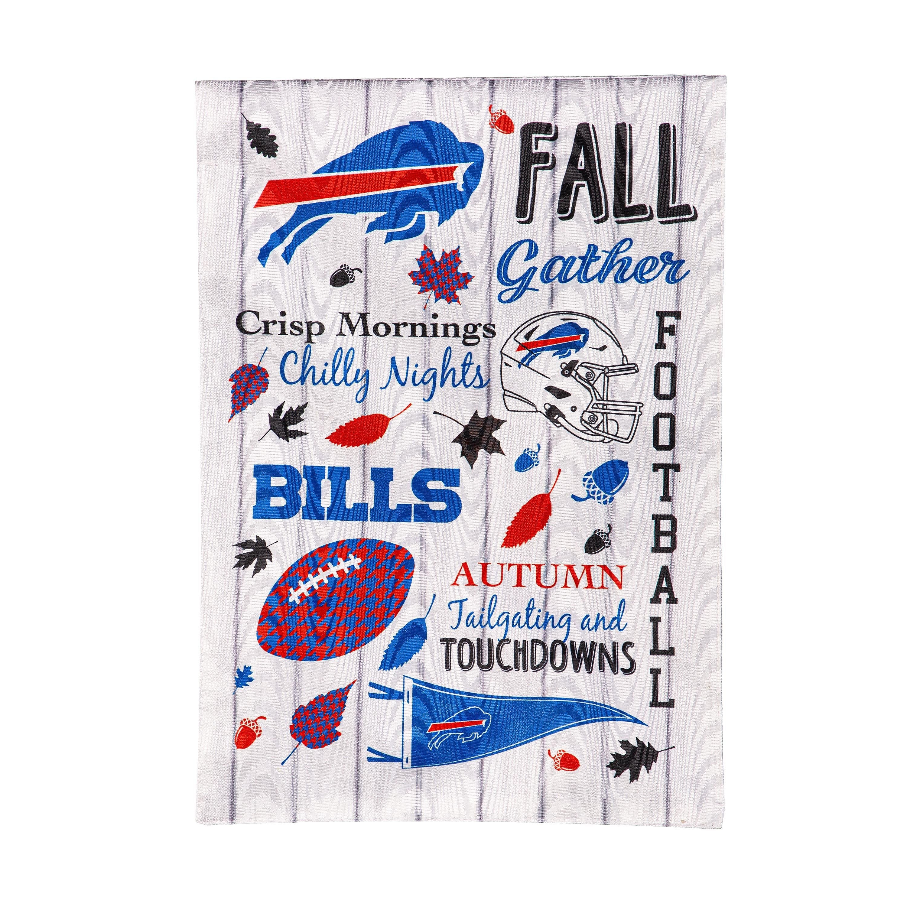 Buffalo Bills, Moire Flag, GDN, Fall Seasonal - Sports Gifts, Sports Memorabilia, Sports Collectibles, Fan Shop
