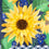 Sunflower Welcome Applique House Flag - Sports Gifts, Sports Memorabilia, Sports Collectibles, Fan Shop