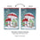 Woodland Winter Mushroom Applique Garden Flag