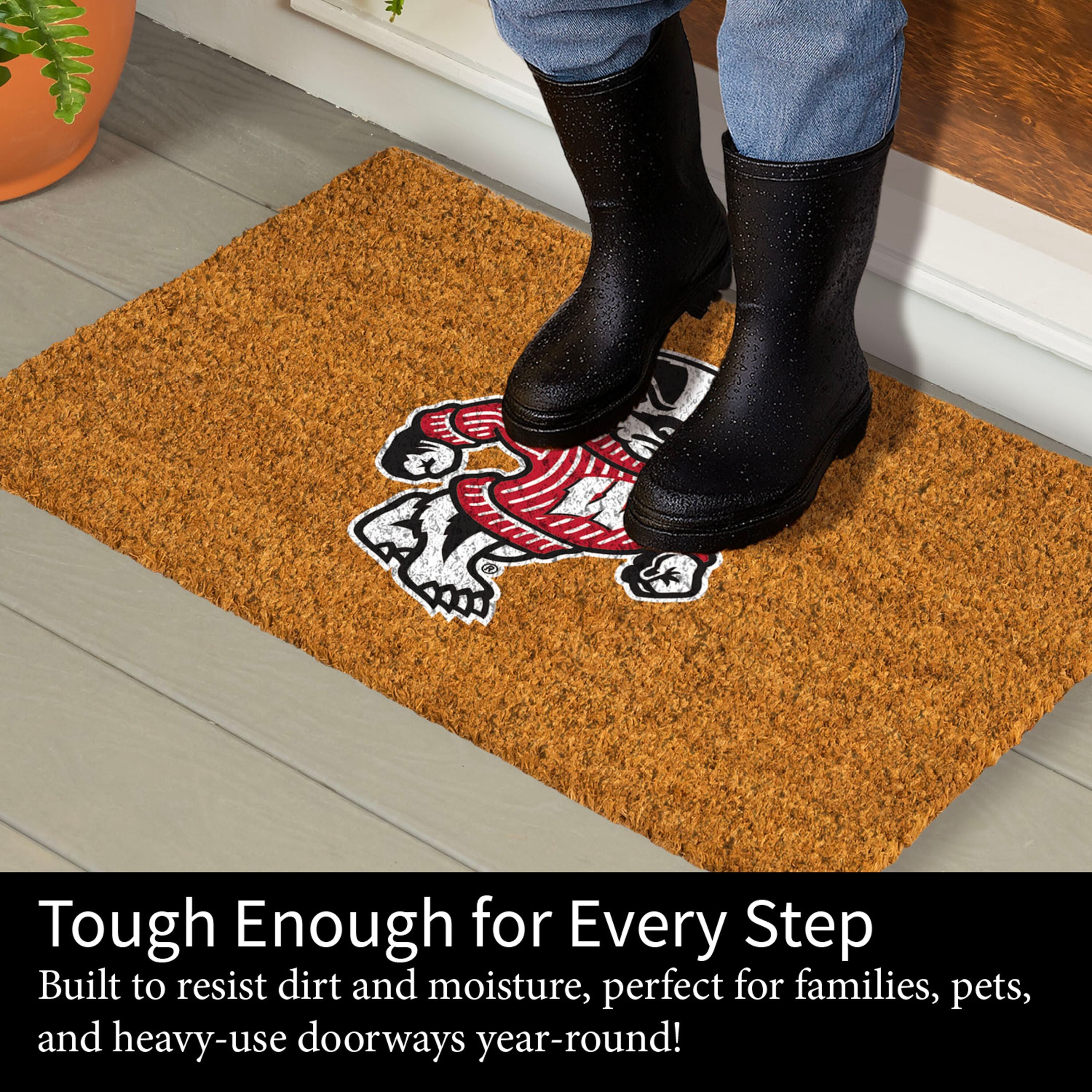 Coir Mat, 16"x28", University of Wisconsin-Madison - Sports Gifts, Sports Memorabilia, Sports Collectibles, Fan Shop