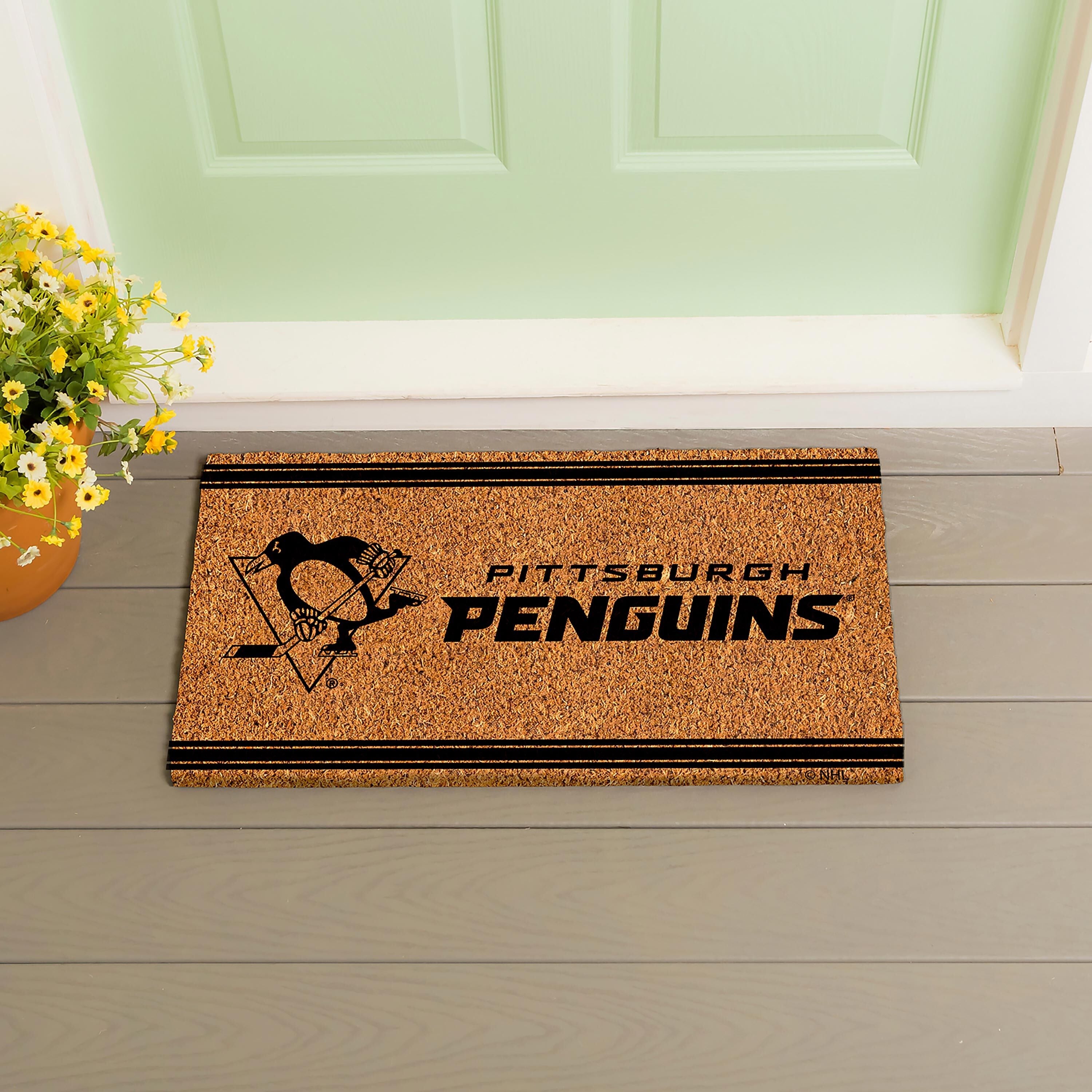 Pittsburgh Penguins, Coir Mat 1C - Sports Gifts, Sports Memorabilia, Sports Collectibles, Fan Shop