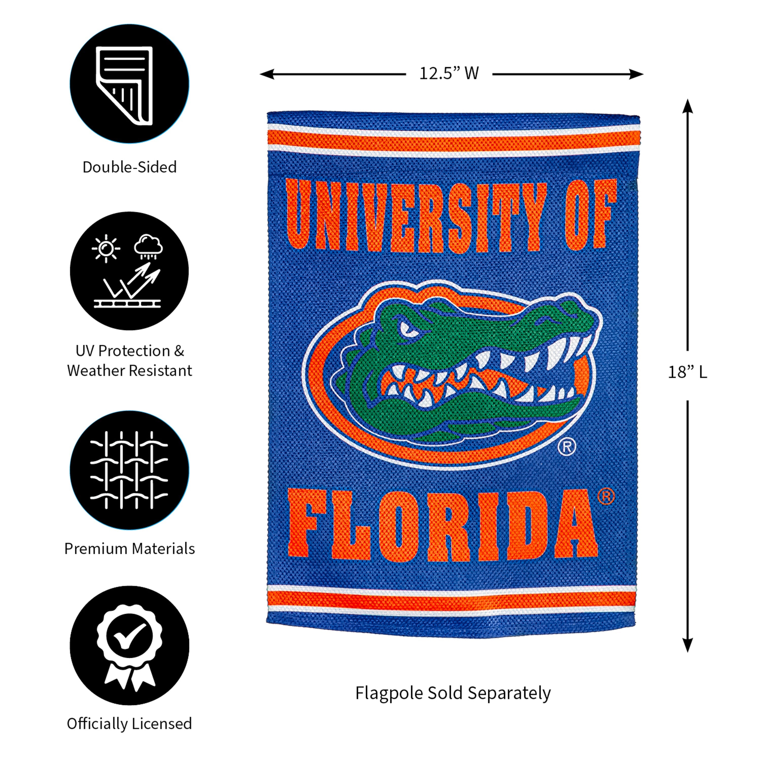 Embossed Suede Flag, GDN Size, University of Florida - Sports Gifts, Sports Memorabilia, Sports Collectibles, Fan Shop