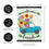 Flower Truck Linen Garden Flag