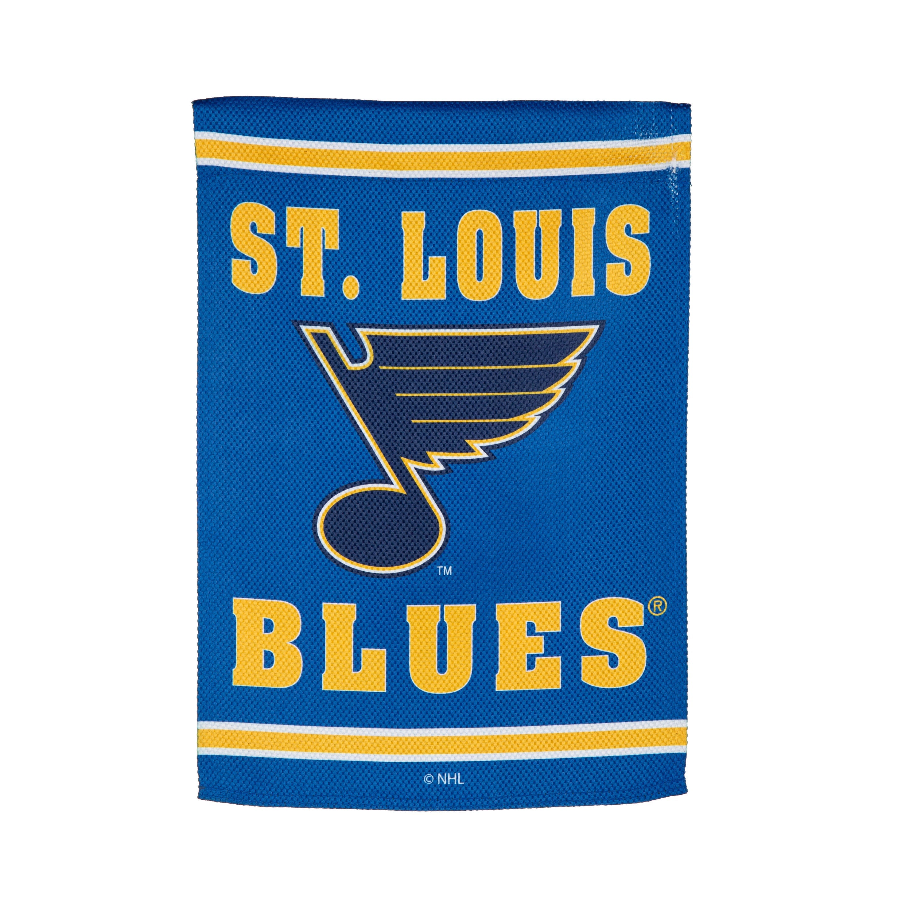 Embossed Suede Flag, GDN Size, St Louis Blues - Sports Gifts, Sports Memorabilia, Sports Collectibles, Fan Shop