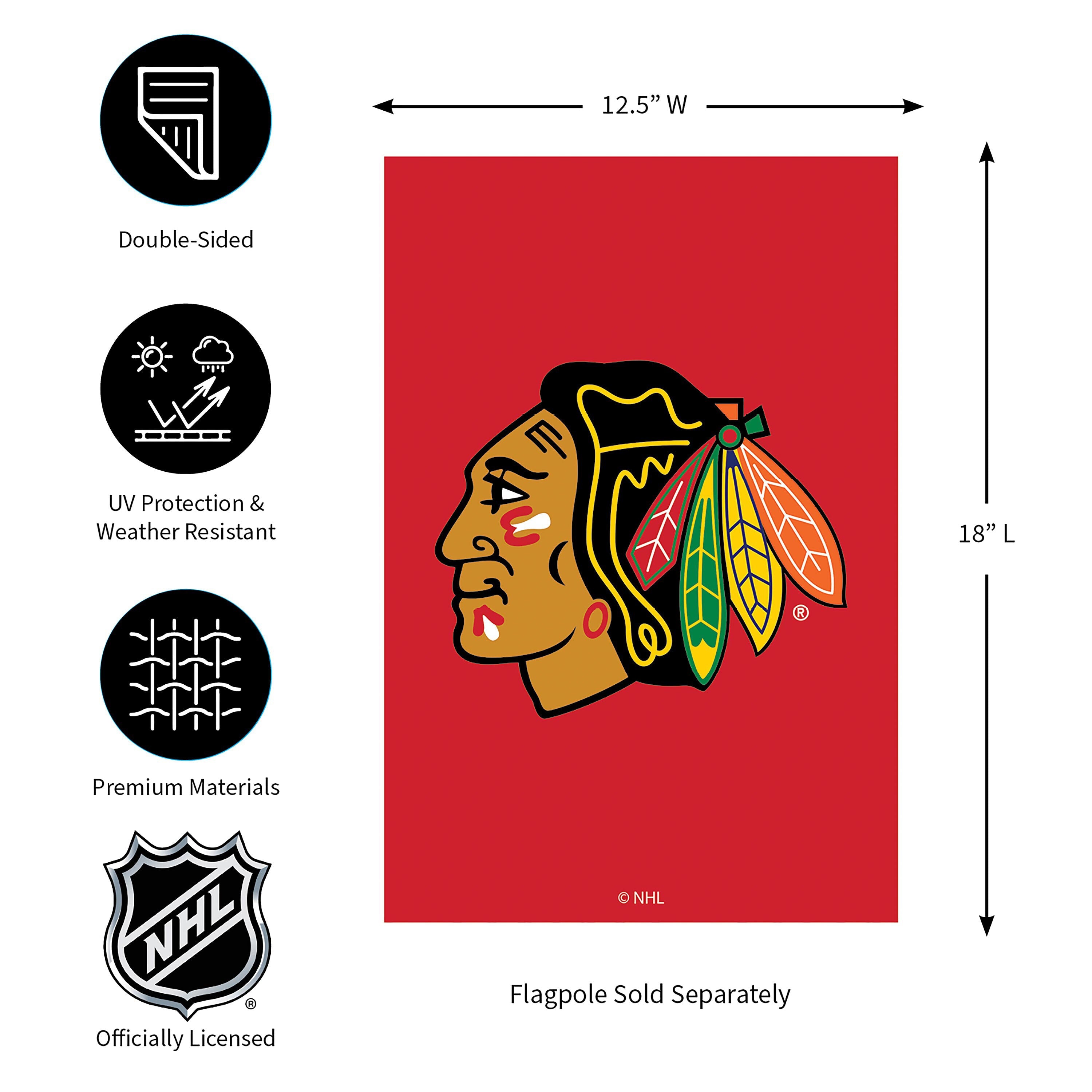Applique Flag, Gar., Chicago Blackhawks