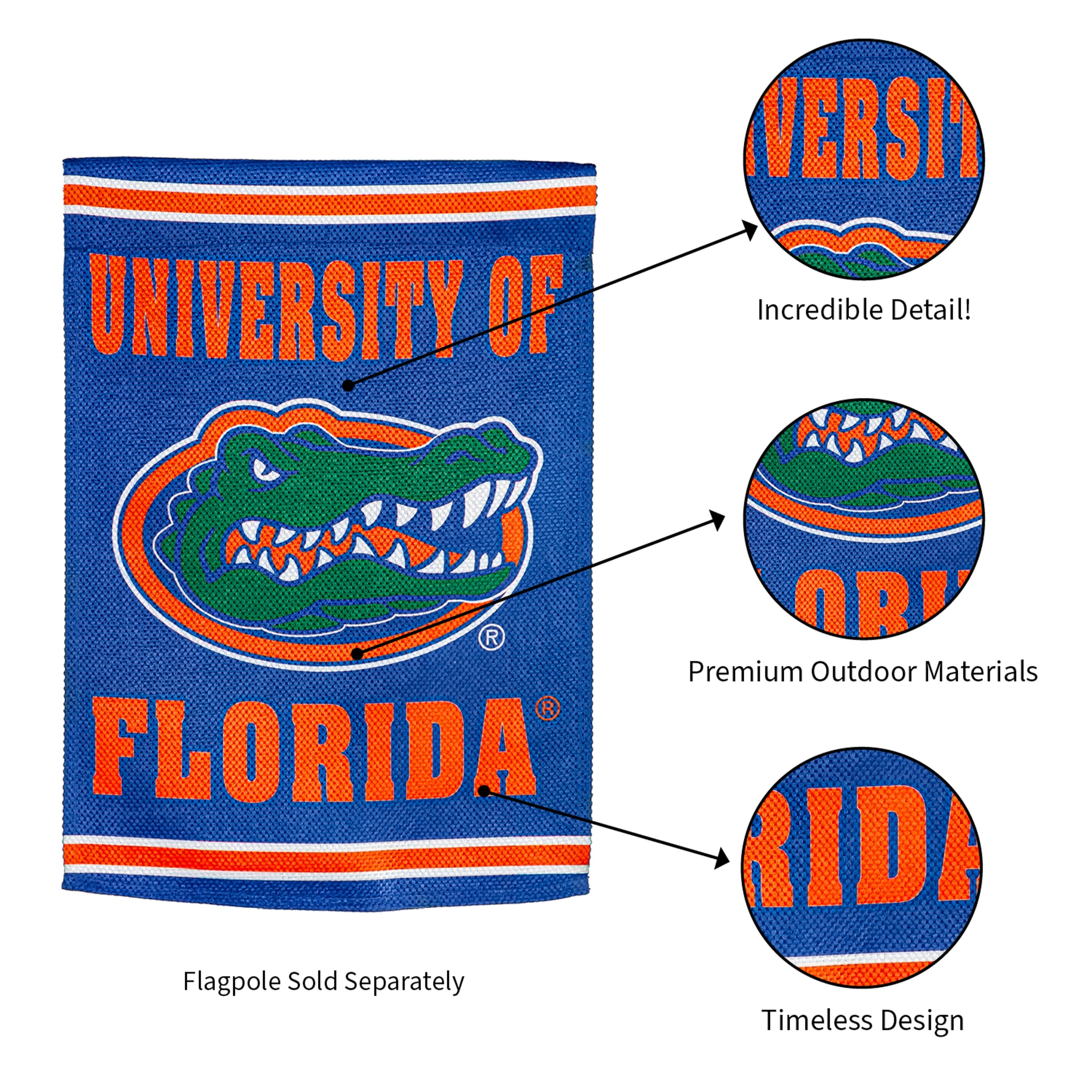 Embossed Suede Flag, GDN Size, University of Florida - Sports Gifts, Sports Memorabilia, Sports Collectibles, Fan Shop