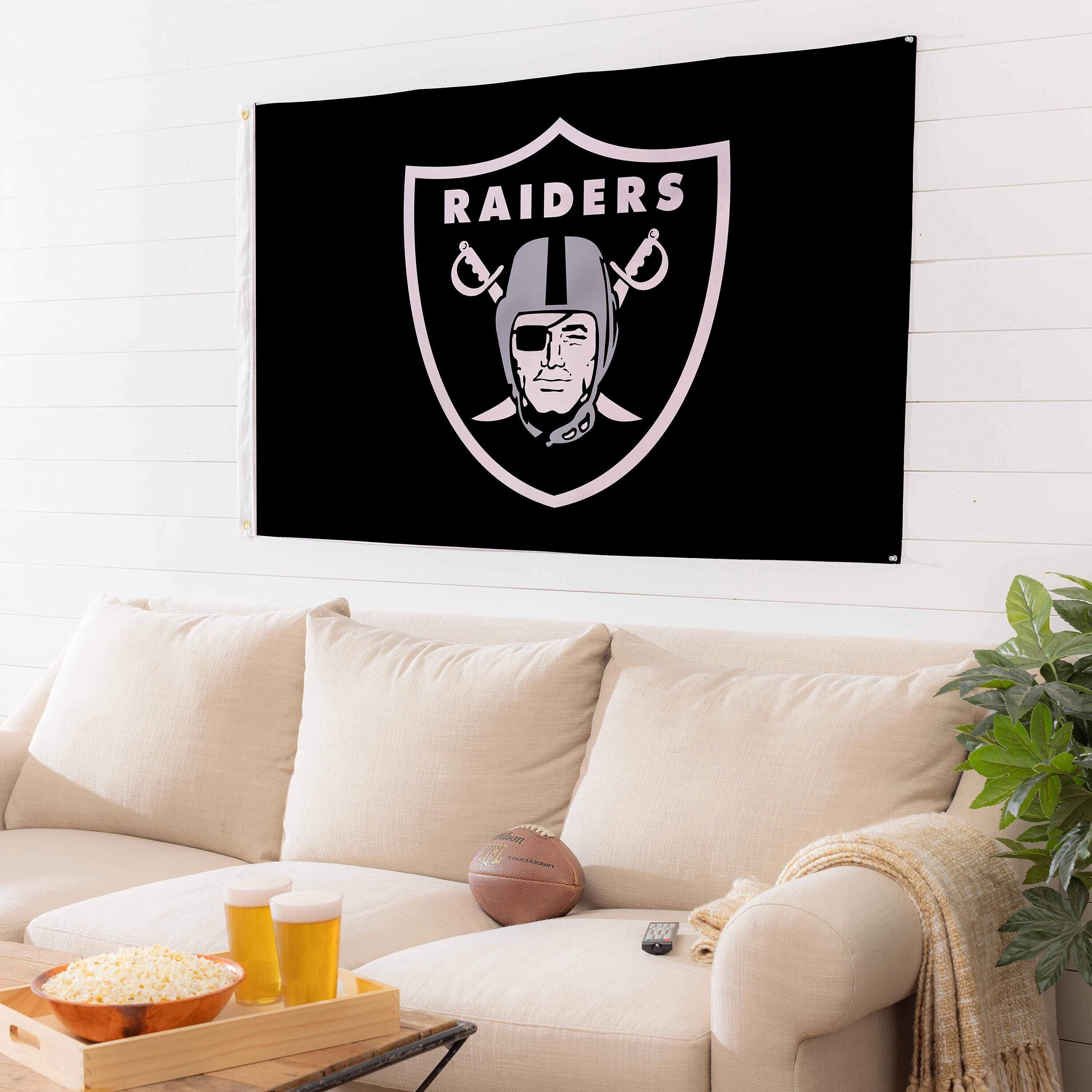 Las Vegas Raiders Single Sided Estate Flag with 2 Grommets, 3'x5'