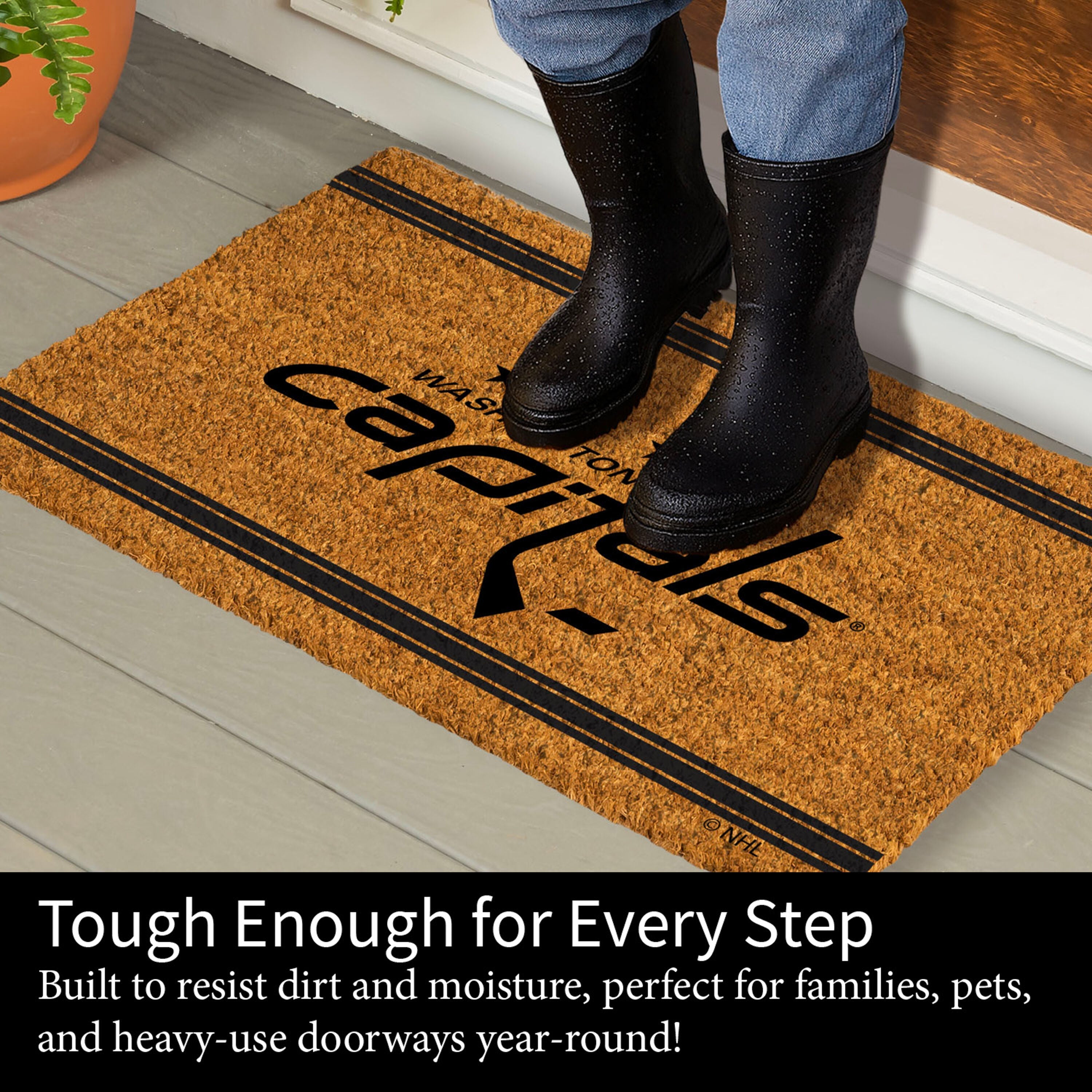 Washington Capitals, Coir Mat 1C - Sports Gifts, Sports Memorabilia, Sports Collectibles, Fan Shop