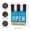 We Are Open Garden Applique Flag
