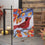 Cardinal in Fall Tree Applique Garden Flag