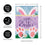Happy Easter Bunny Applique Garden Flag