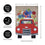 Burlap garden flag, Red Truck Flowers - Sports Gifts, Sports Memorabilia, Sports Collectibles, Fan Shop