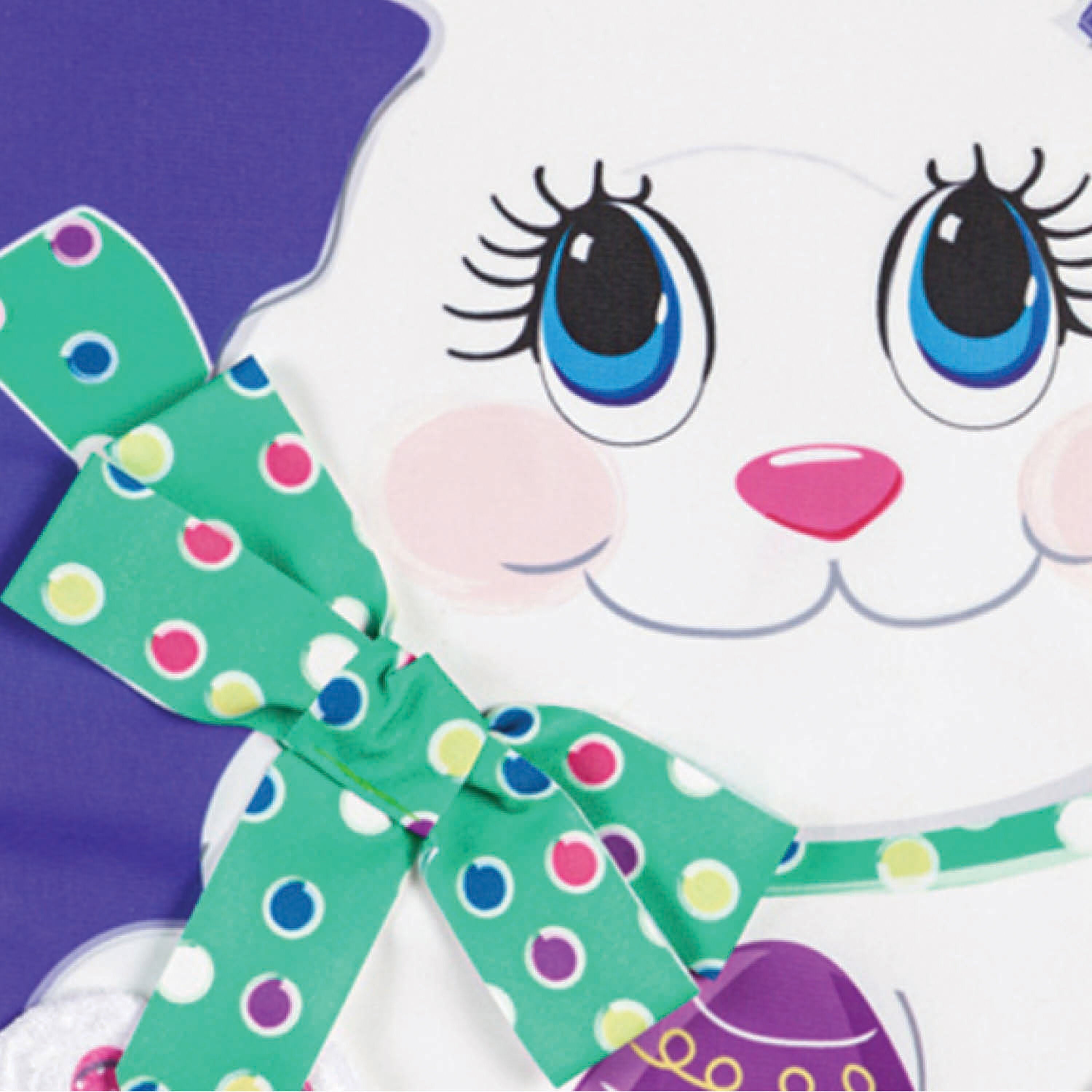 Easter Bunny Applique Garden Flag - Sports Gifts, Sports Memorabilia, Sports Collectibles, Fan Shop