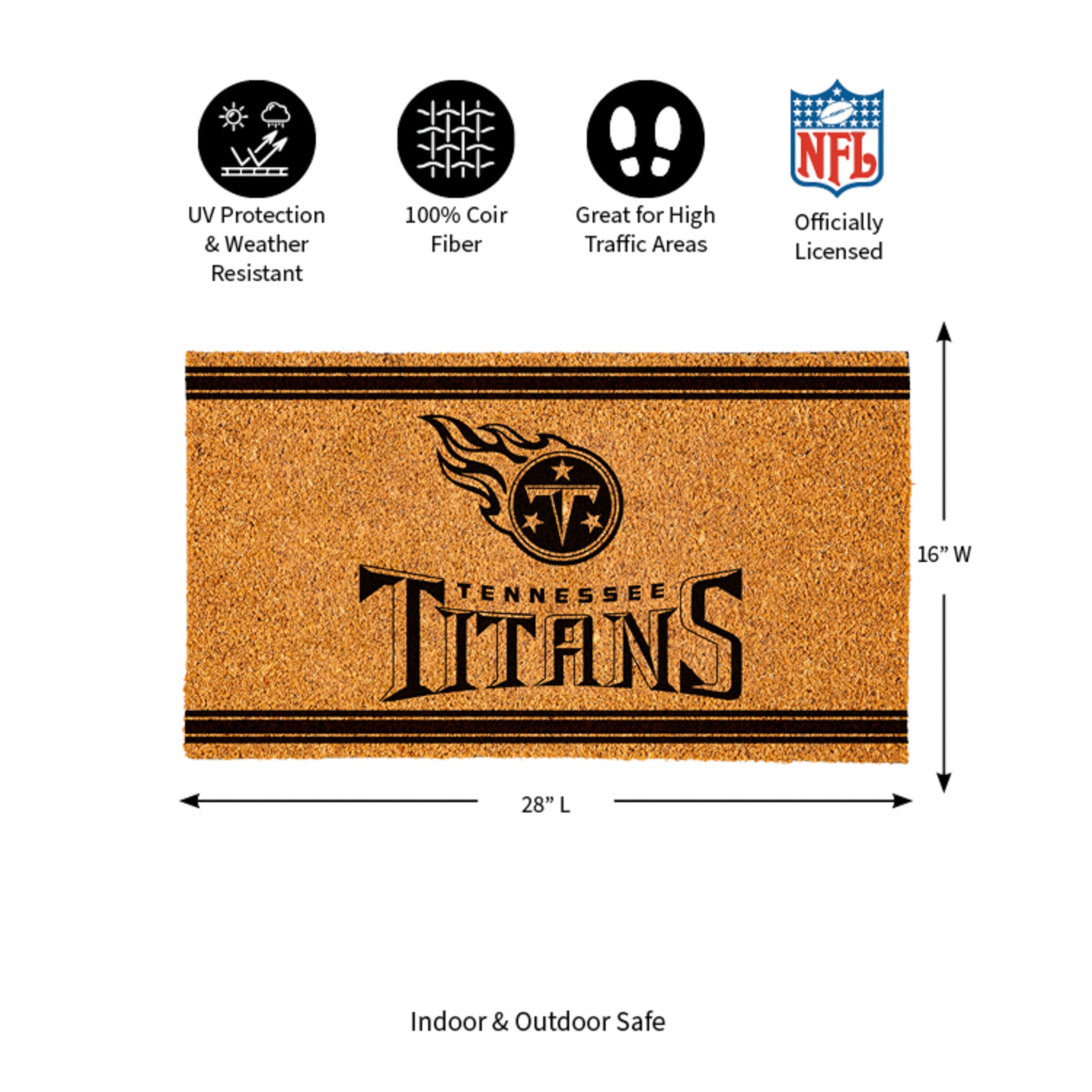 Tennessee Titans, Coir Mat 1C - Sports Gifts, Sports Memorabilia, Sports Collectibles, Fan Shop