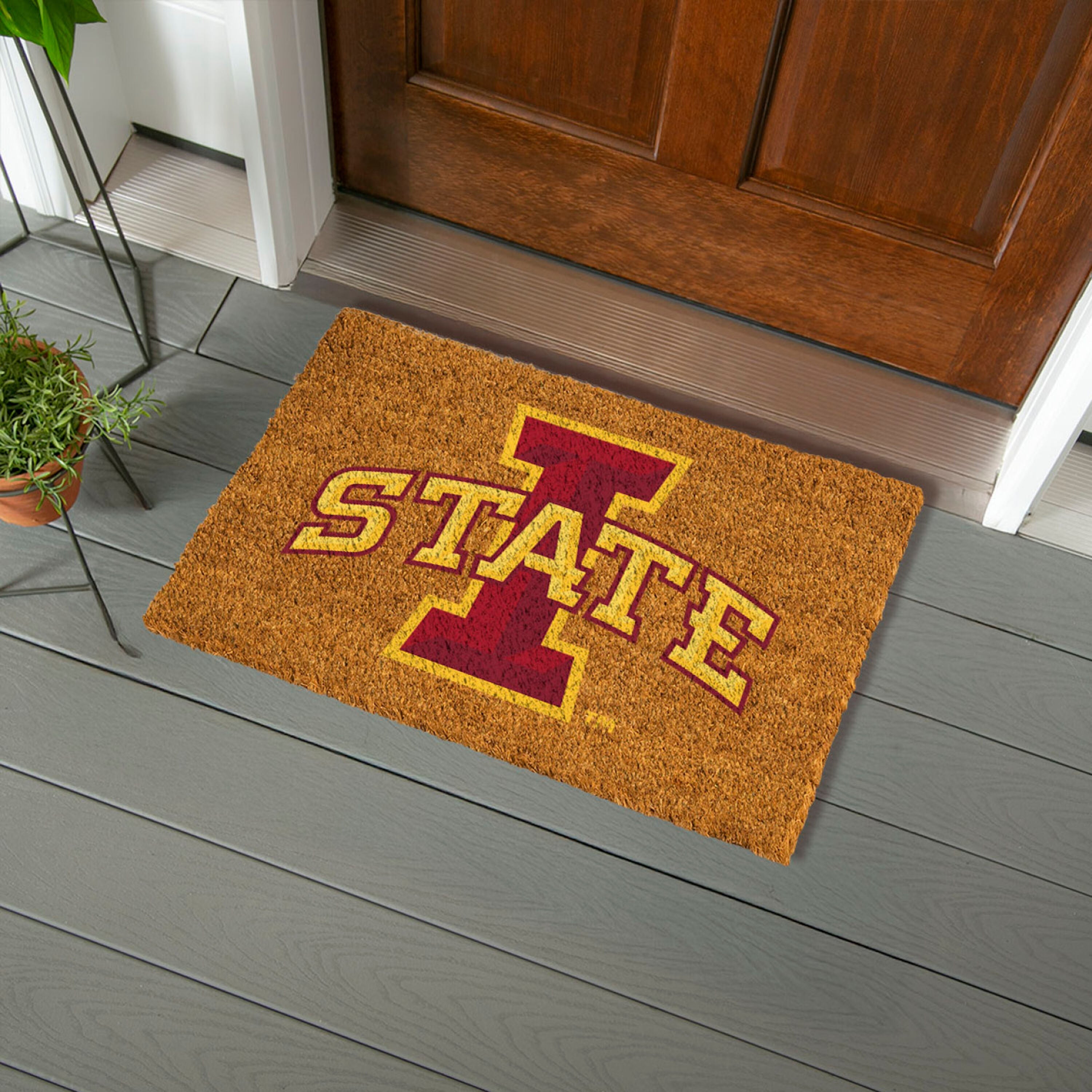 Coir Mat, 16"x28", Iowa State University - Sports Gifts, Sports Memorabilia, Sports Collectibles, Fan Shop