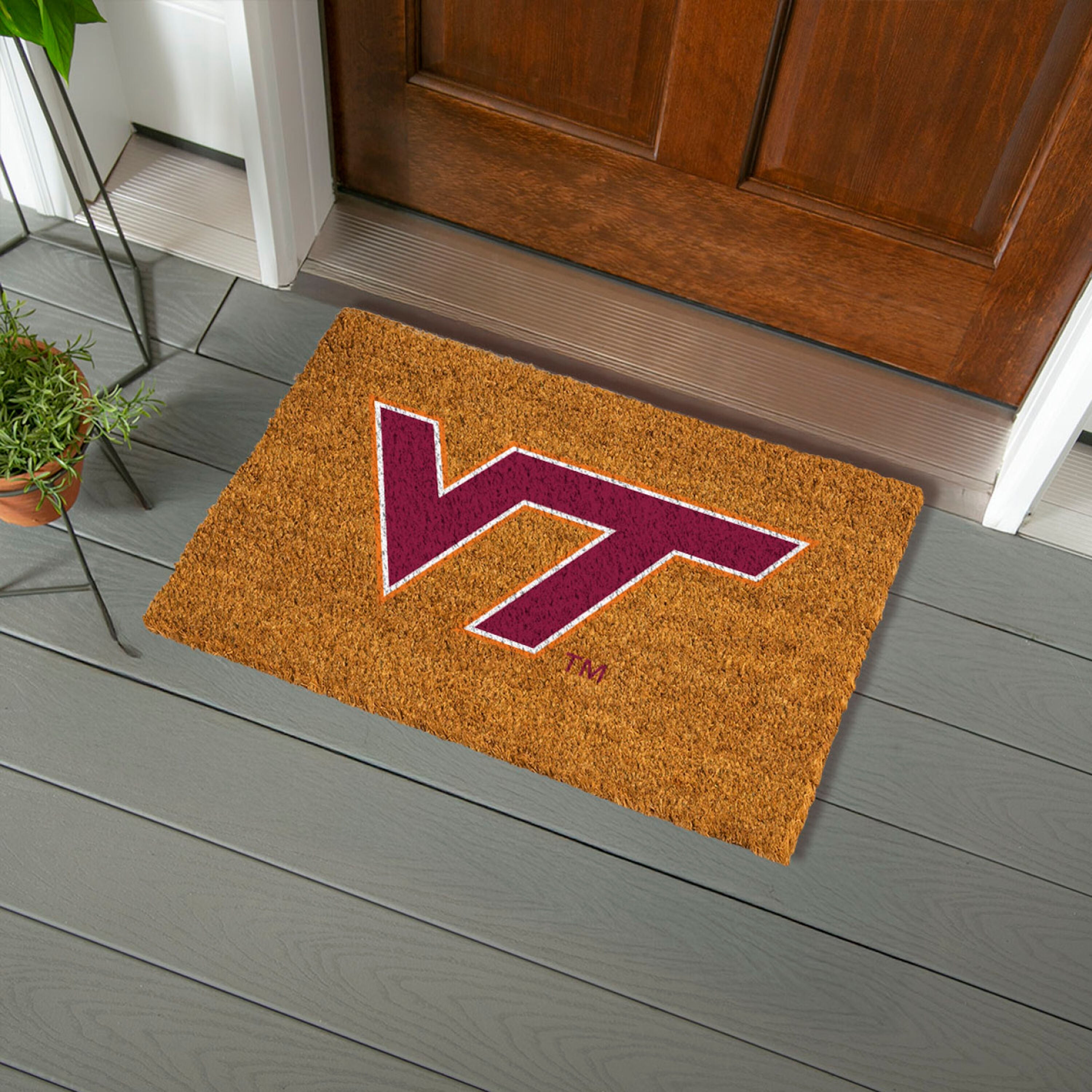 Coir Mat, 16"x28", Virginia Tech - Sports Gifts, Sports Memorabilia, Sports Collectibles, Fan Shop