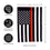 Thin Red Line Garden Applique Flag
