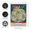 Patterned Jacobean Floral Pumpkin Applique Garden Flag
