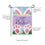 Happy Easter Bunny Applique Garden Flag