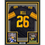 Framed Autographed/Signed Le'Veon LeVeon Bell 35x39 Pittsburgh Black Color Rush Jersey JSA COA