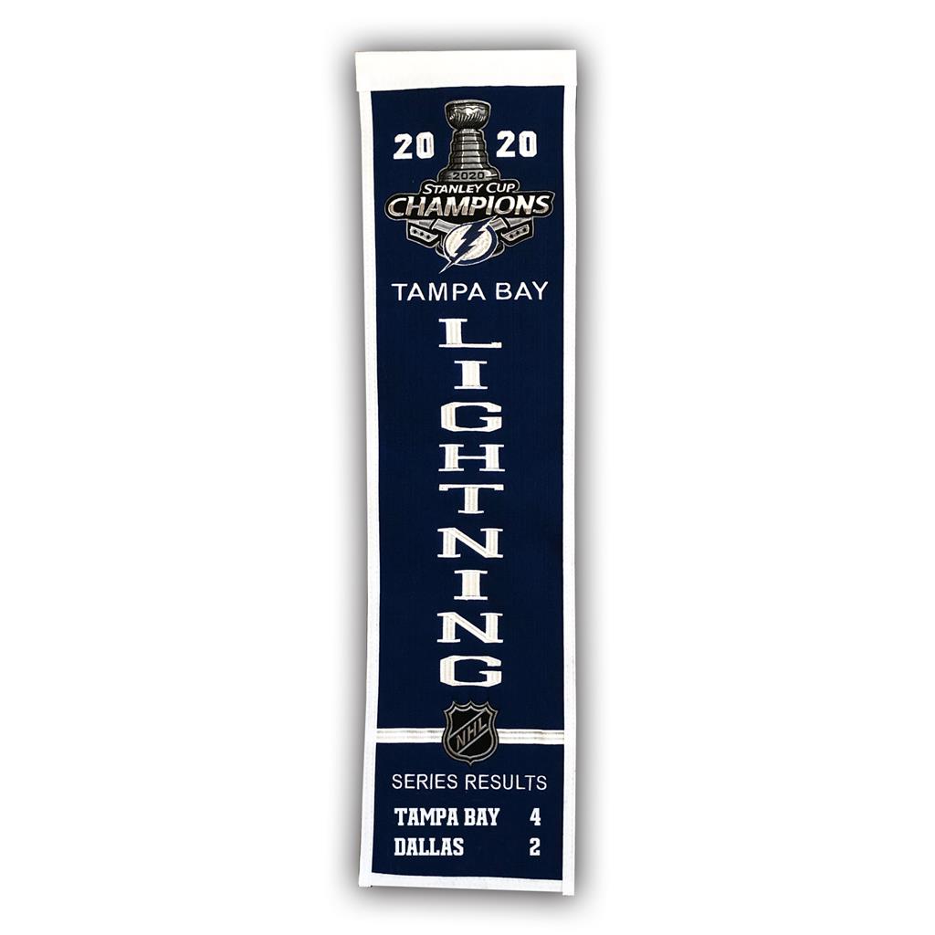 Tampa Bay Lightning 2020 Stanley Cup Champions NHL Hockey Heritage Banner - Sports Collectibles, Sports Memorabilia, Sports Fan Shop, Sports Gifts