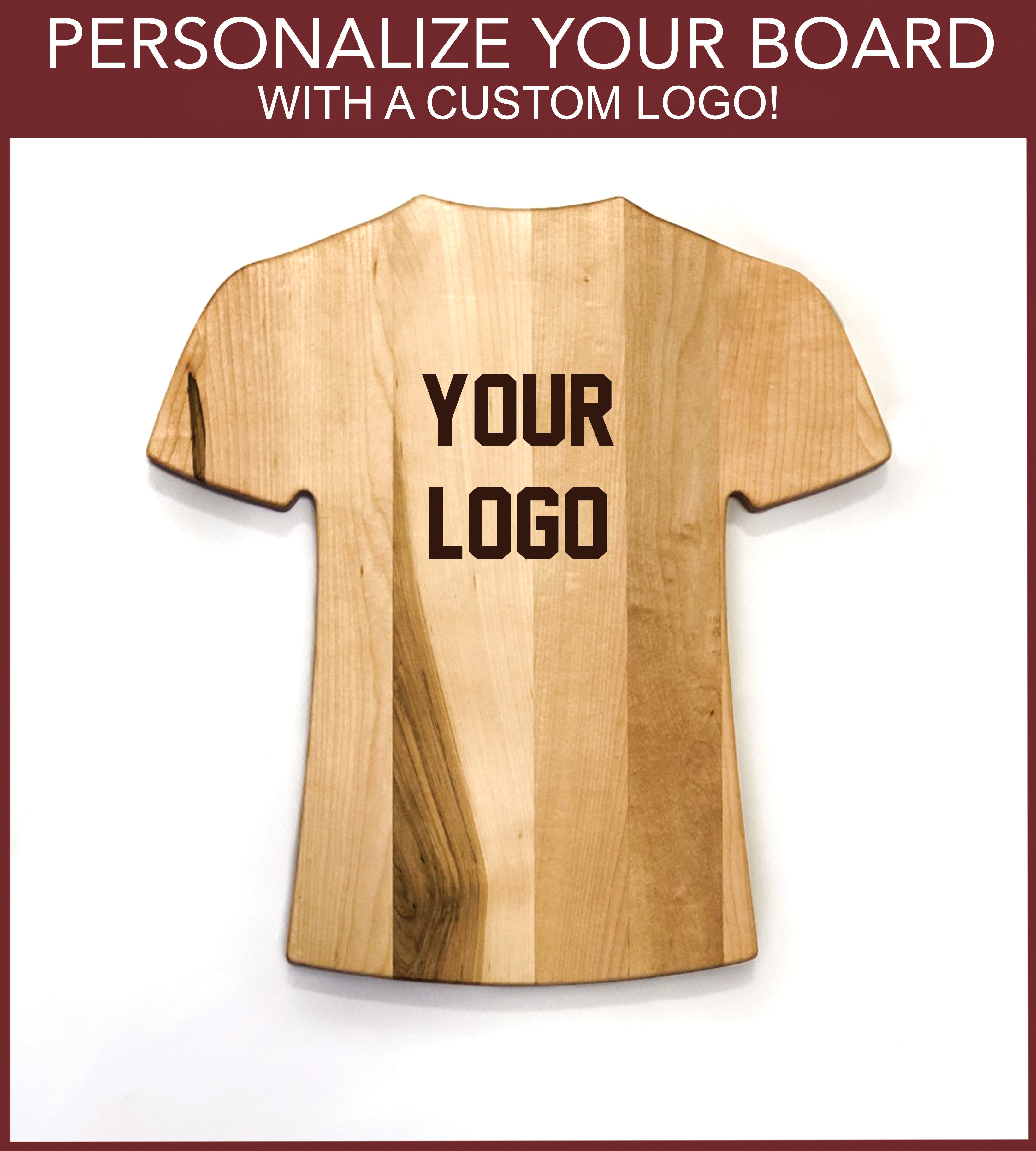 Personalized Jersey Style Cutting Board | Add Your Name & Number | Add a Special Message | Add a Custom Logo - Sports Collectibles, Sports Memorabilia, Sports Fan Shop, Sports Gifts