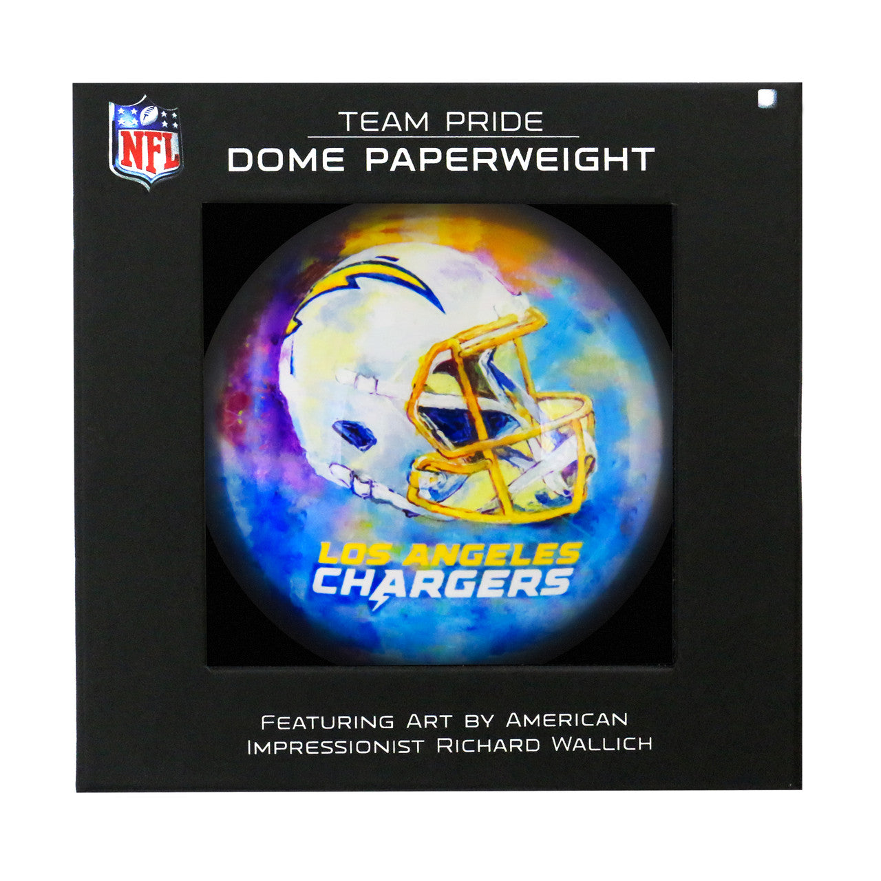 Los Angeles Chargers Paperweight Domed - Sports Collectibles, Sports Memorabilia, Sports Fan Shop, Sports Gifts