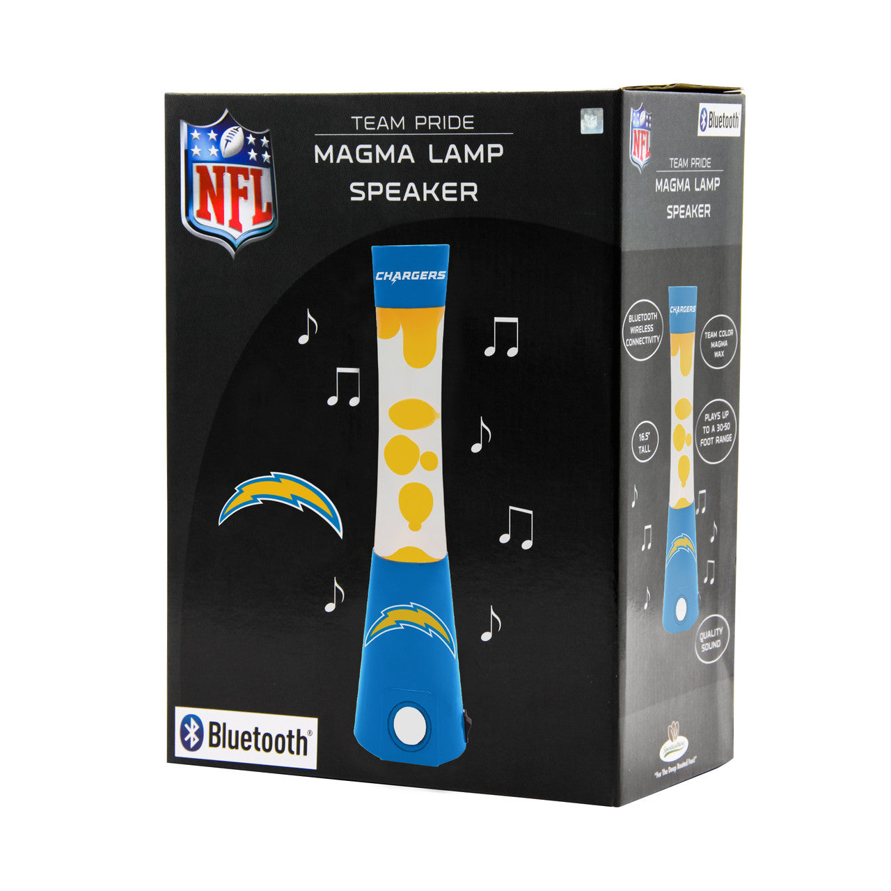 Los Angeles Chargers Magma Lamp - Bluetooth Speaker - Sports Collectibles, Sports Memorabilia, Sports Fan Shop, Sports Gifts