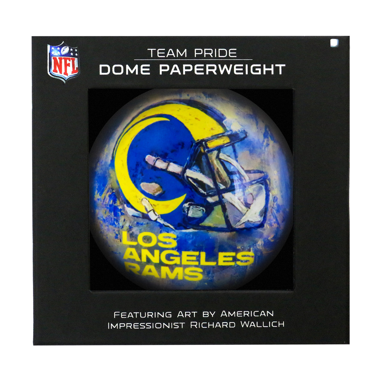Los Angeles Rams Paperweight Domed - Sports Collectibles, Sports Memorabilia, Sports Fan Shop, Sports Gifts