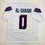 Autographed/Signed Azeez Al Shaair Houston White Football Jersey Beckett BAS COA