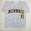 Autographed/Signed Jackson Chourio Milwaukee Pinstripe Baseball Jersey Beckett BAS COA