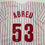 Autographed/Signed Bobby Abreu Philadelphia Pinstripe Baseball Jersey Beckett BAS COA