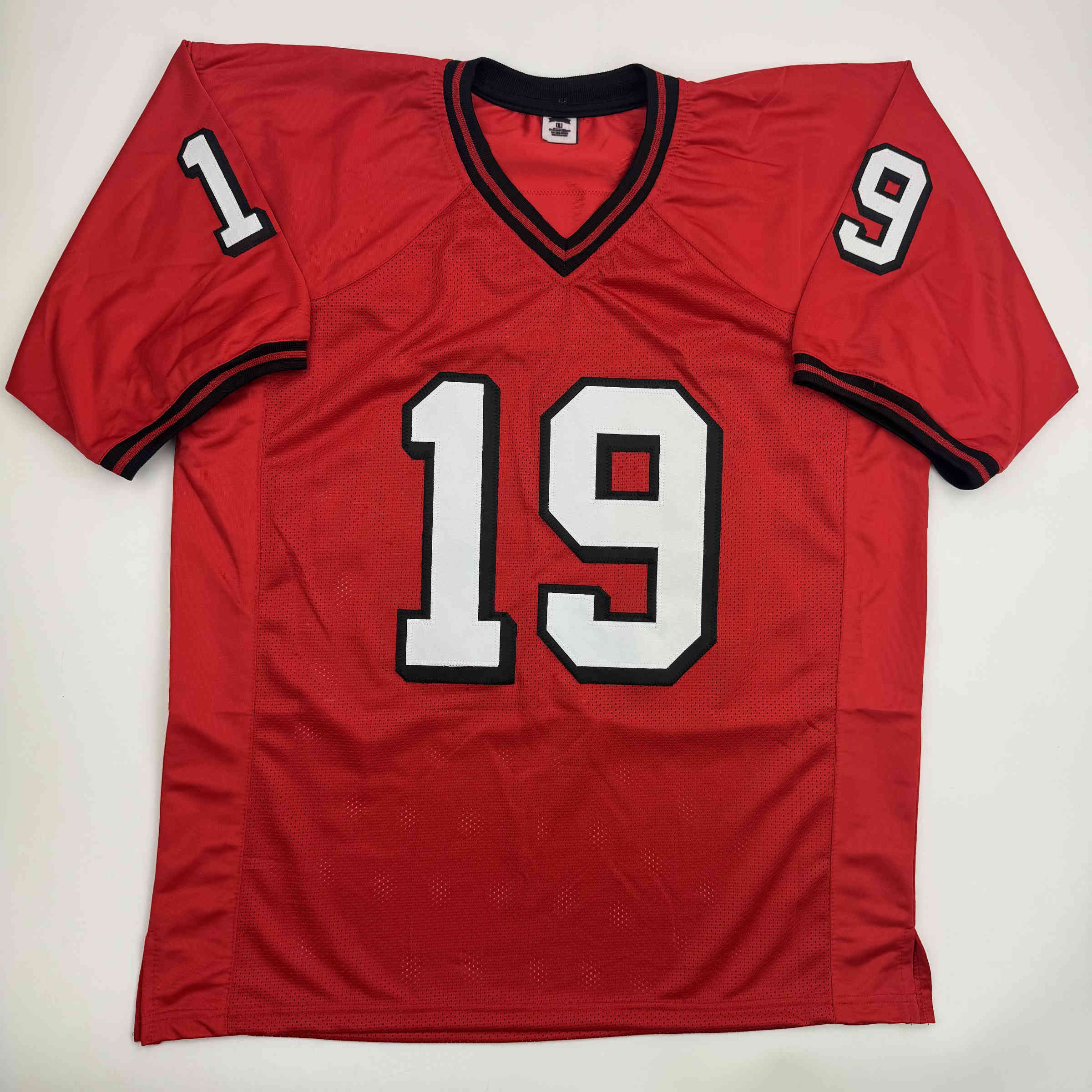 Autographed/Signed Hines Ward Georgia Red College Football Jersey Beckett BAS COA