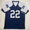 Autographed/Signed Emmitt Smith Dallas Thanksgiving Football Jersey Beckett BAS COA