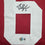 Framed Autographed/Signed Baker Mayfield 35x39 Oklahoma Crimson College Football Jersey Beckett BAS COA