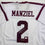 Autographed/Signed Johnny Manziel 12 Heisman Texas A&M White College Football Jersey JSA COA