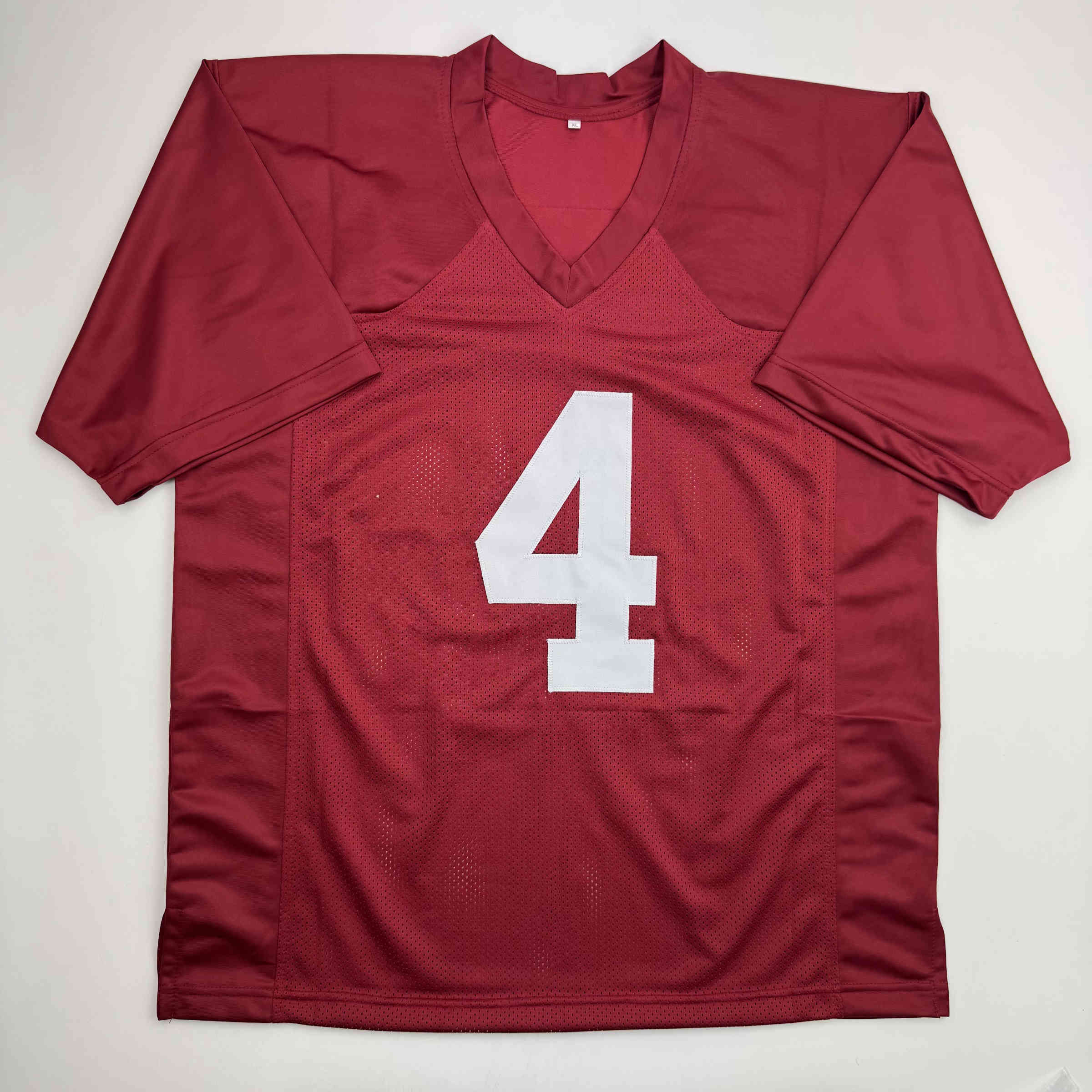 Autographed/Signed Marquis Maze Alabama Red College Football Jersey PSA COA