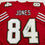 Autographed/Signed Brent Jones San Francisco Red Alternate Football Jersey Beckett BAS COA