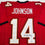 Autographed/Signed Brad Johnson Tampa Bay Red Football Jersey Beckett BAS COA