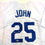 Autographed/Signed Tommy John Los Angeles White Baseball Jersey Beckett BAS COA