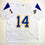 Autographed/Signed Dan Fouts San Diego White Football Jersey Beckett BAS COA