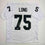Autographed/Signed Howie Long Oakland White Football Jersey Beckett BAS COA