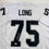 Autographed/Signed Howie Long Oakland White Football Jersey Beckett BAS COA