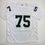 Autographed/Signed Howie Long Oakland White Football Jersey Beckett BAS COA