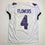 Autographed/Signed Zay Flowers Baltimore White Football Jersey Beckett BAS COA