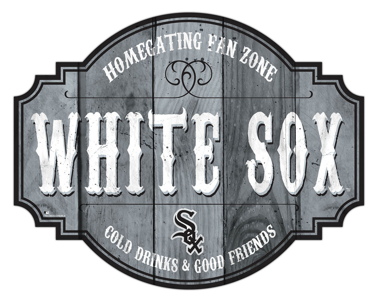 Chicago White Sox Sign Wood 12 Inch Homegating Tavern - Special Order - Sports Collectibles, Sports Memorabilia, Sports Fan Shop, Sports Gifts