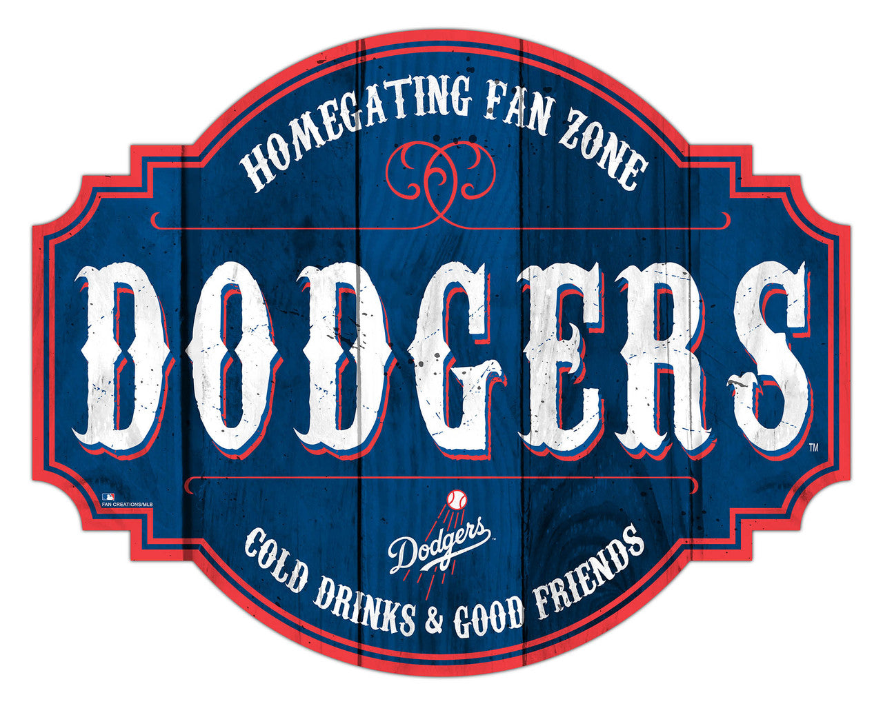 Los Angeles Dodgers Sign Wood 12 Inch Homegating Tavern - Sports Collectibles, Sports Memorabilia, Sports Fan Shop, Sports Gifts