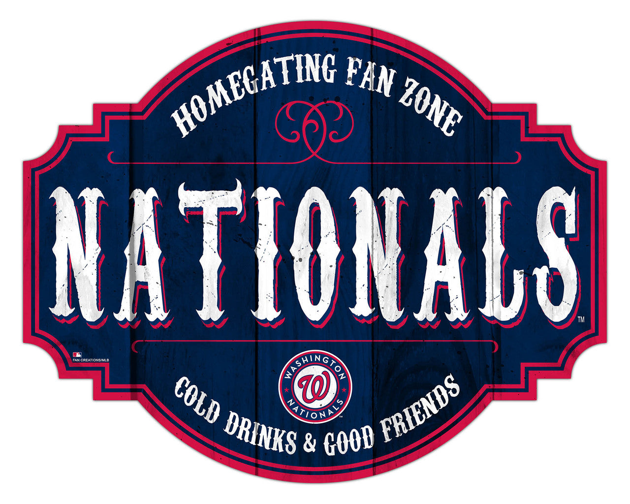 Washington Nationals Sign Wood 12 Inch Homegating Tavern - Sports Collectibles, Sports Memorabilia, Sports Fan Shop, Sports Gifts