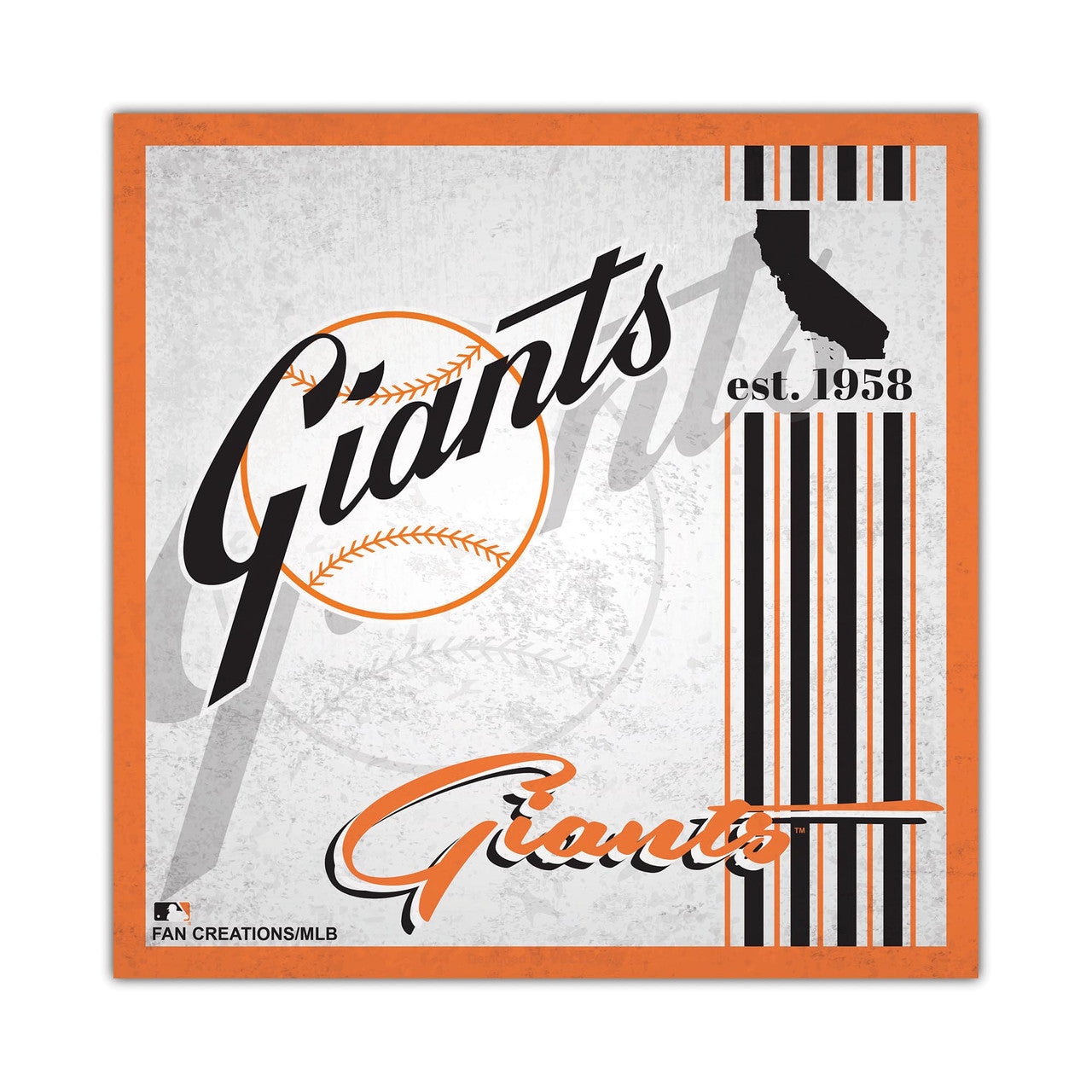 San Francisco Giants Sign Wood 10x10 Album Design - Sports Collectibles, Sports Memorabilia, Sports Fan Shop, Sports Gifts