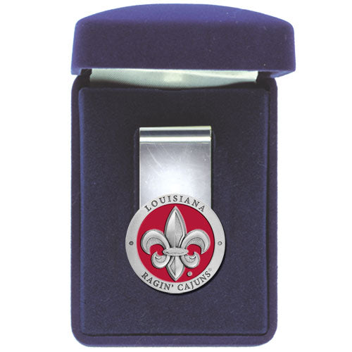 The University of Louisiana At Lafayette Money Clip - Sports Collectibles, Sports Memorabilia, Sports Fan Shop, Sports Gifts